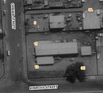 Opawa St building aerial view 1998