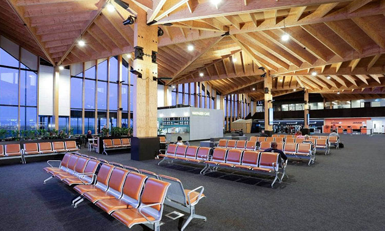 Hybrid steel and timber at Nelson Airport